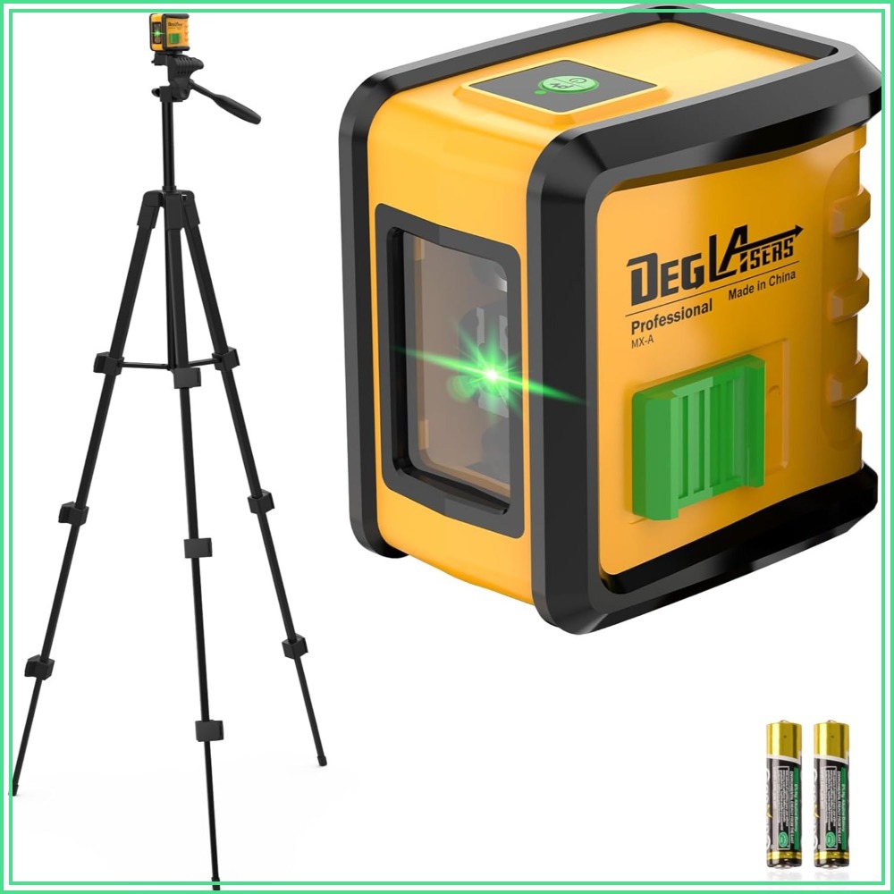 Level Laser Line - Self-Leveling Green Cross Line Laser with