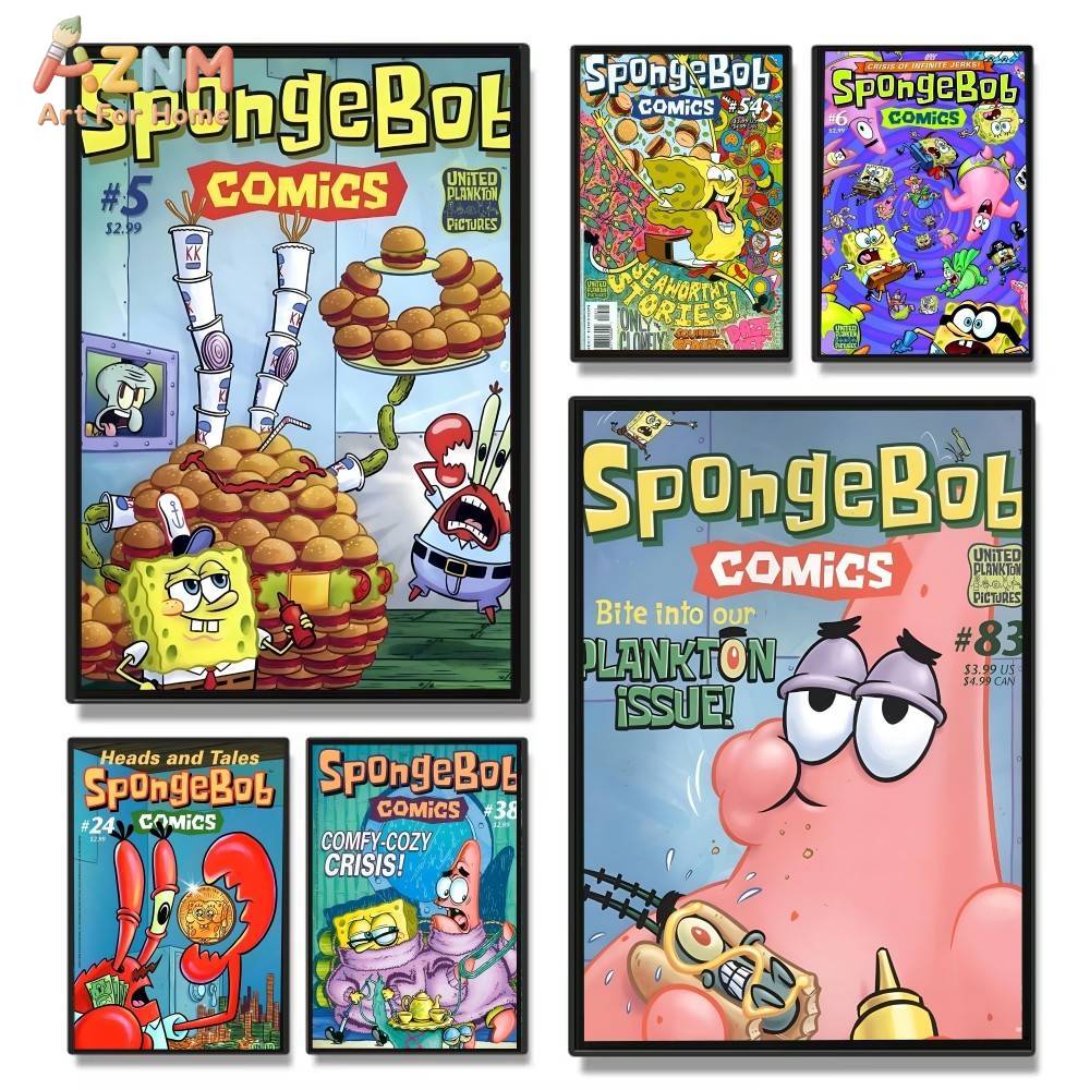 AZNM SpongeBob Comics Retro Ca - Home Improvement Kids บทวิจารณ์และราคา