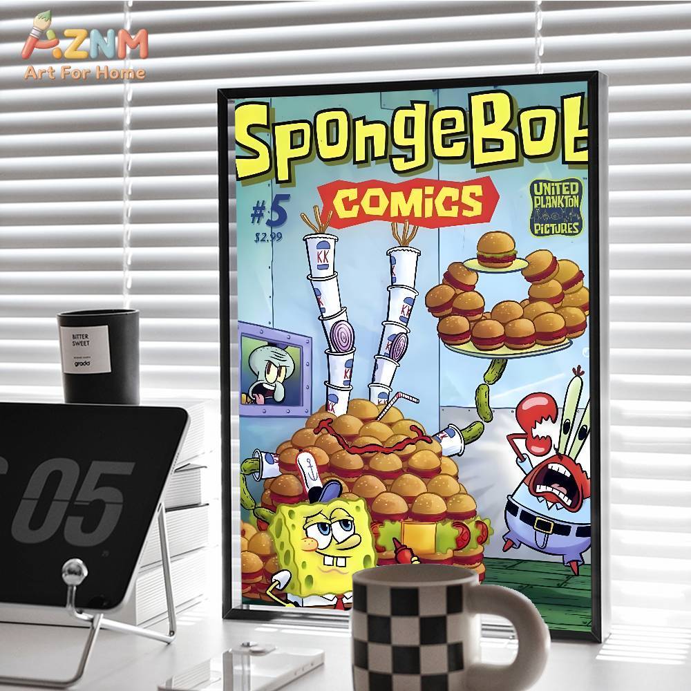 AZNM SpongeBob Comics Retro Ca - Home Improvement Kids บทวิจารณ์และราคา