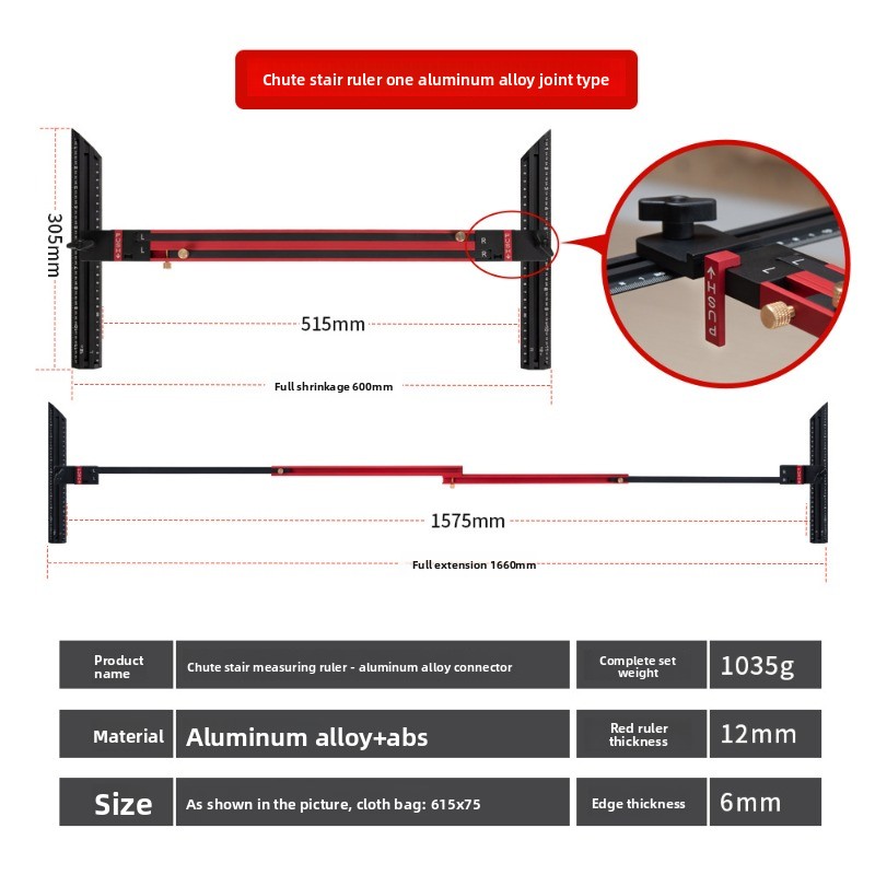 Aluminum Alloy Stair Ruler,Hig - Home Improvement Us บทวิจารณ์และราคา