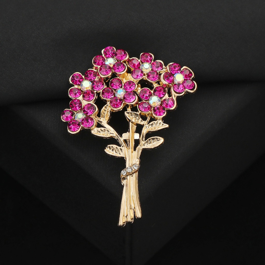 Fuchsia Rhinestone Brooch Roma - Home Improvement Store บทวิจารณ์และราคา