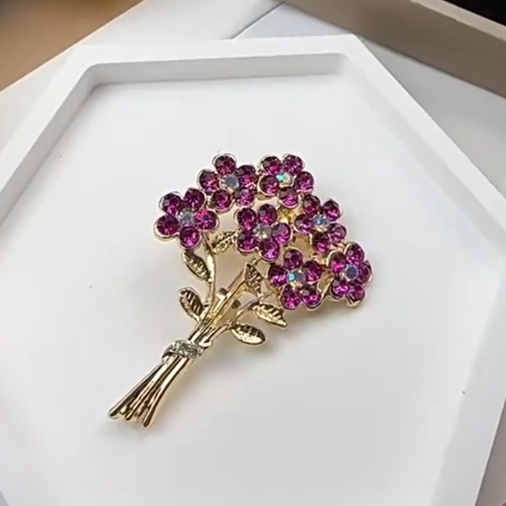 Fuchsia Rhinestone Brooch Roma - Home Improvement Store บทวิจารณ์และราคา