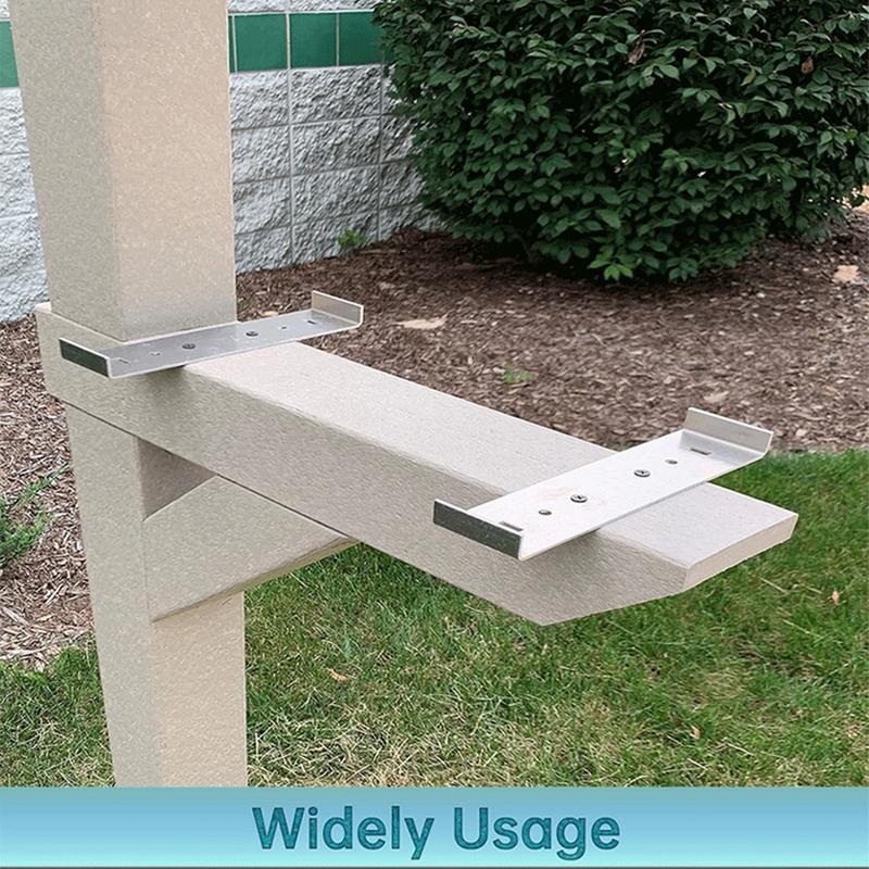 Mailbox Post Kit 2 Pieces Alum - Home Improvement Us บทวิจารณ์และราคา