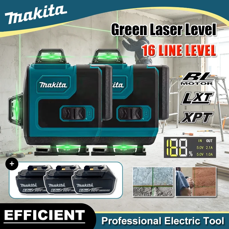Makita 16-Line Cross Level 360 - Level Laser Line บทวิจารณ์และราคา