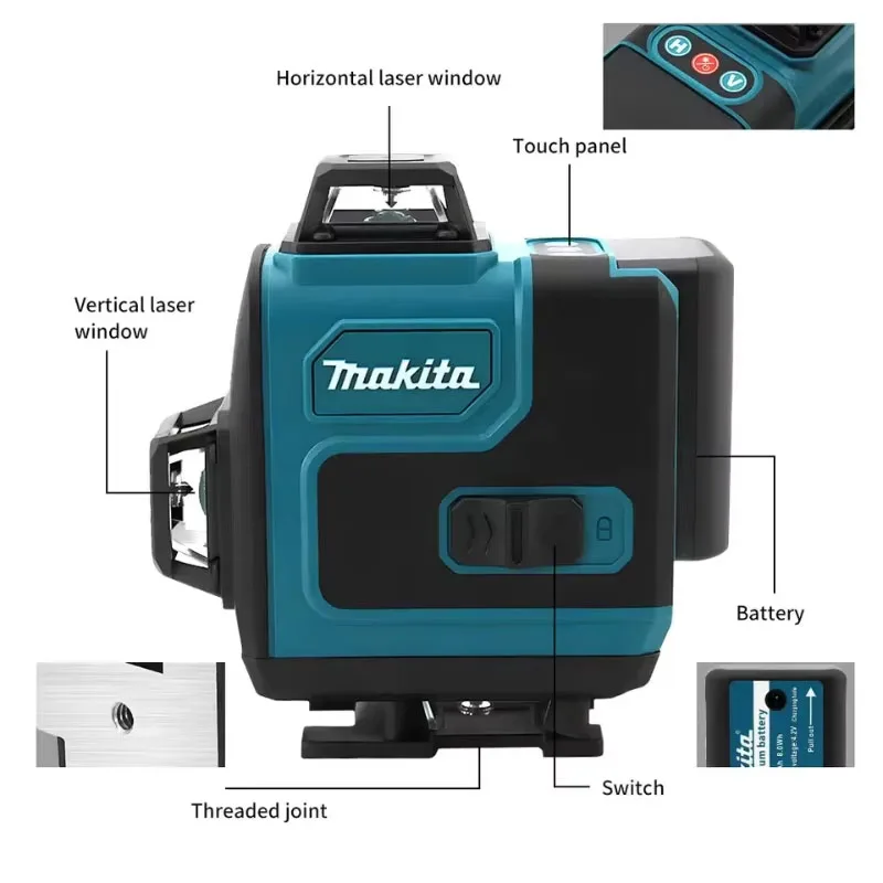 Makita 16-Line Cross Level 360 - Level Laser Line บทวิจารณ์และราคา