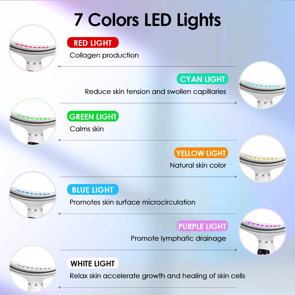 7 Colors LED Lights Face Neck  - Home Improvement Us บทวิจารณ์และราคา