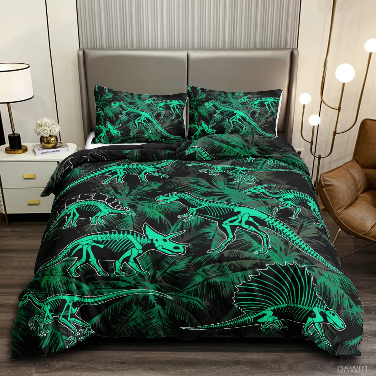 Roar Dinosaur Skeleton Bedding - Home Improvement Kids บทวิจารณ์และราคา