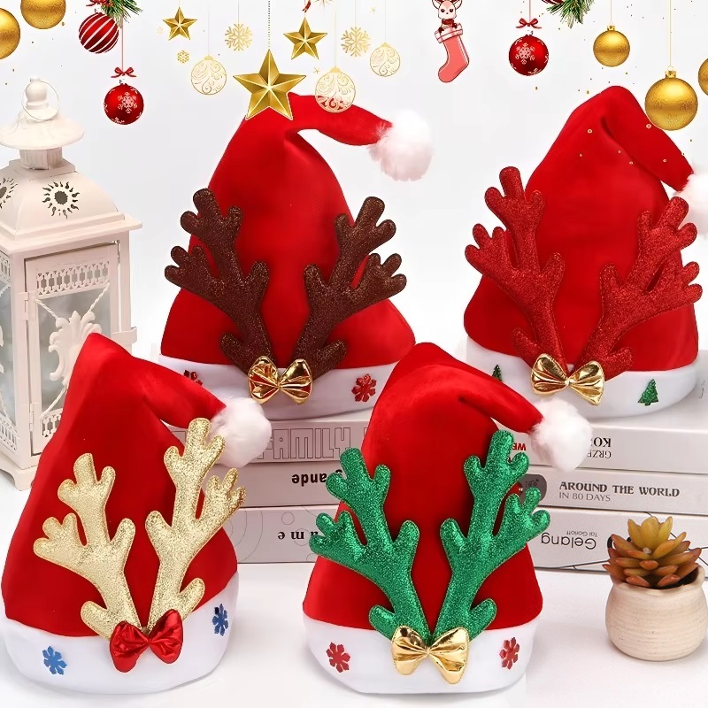 Deer Antler Hat Snowflake Chri - Home Improvement Store บทวิจารณ์และราคา